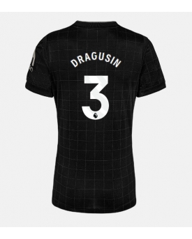 Billige Fotballdrakt Tottenham Hotspur Radu Dragusin #3 Replika Bortedrakt Dame 2025-26 Kortermet Billige Fotballdrakt Tottenham Hotspur Radu Dragusin #3 Replika Bortedrakt Dame 2025-26 Kortermet